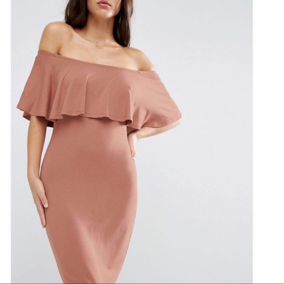 ASOS Dresses & Skirts - ASOS off shoulder Midi Dress